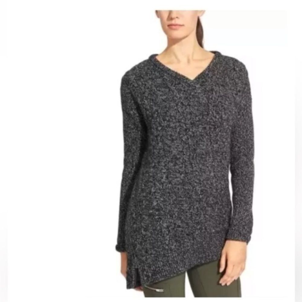 Athleta Northern Lights Cashmere Blend Sweater ex small Asymmetrical oversized